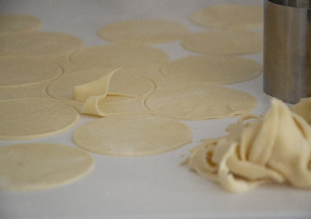 Création des gyozas Création des gyozas